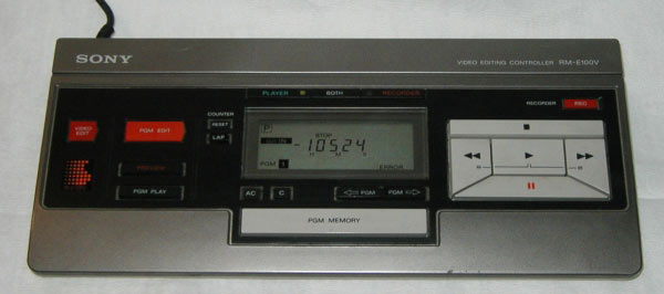 Schnittgerät für Video 8 und Betamax Recorder